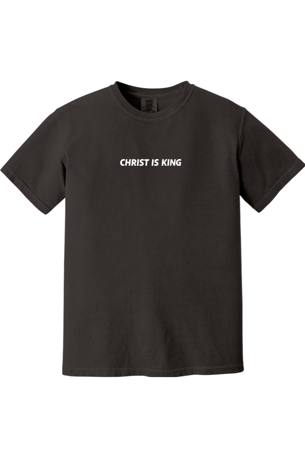 SEEK25 Christ is King Comfort Colors Tee - Pepper