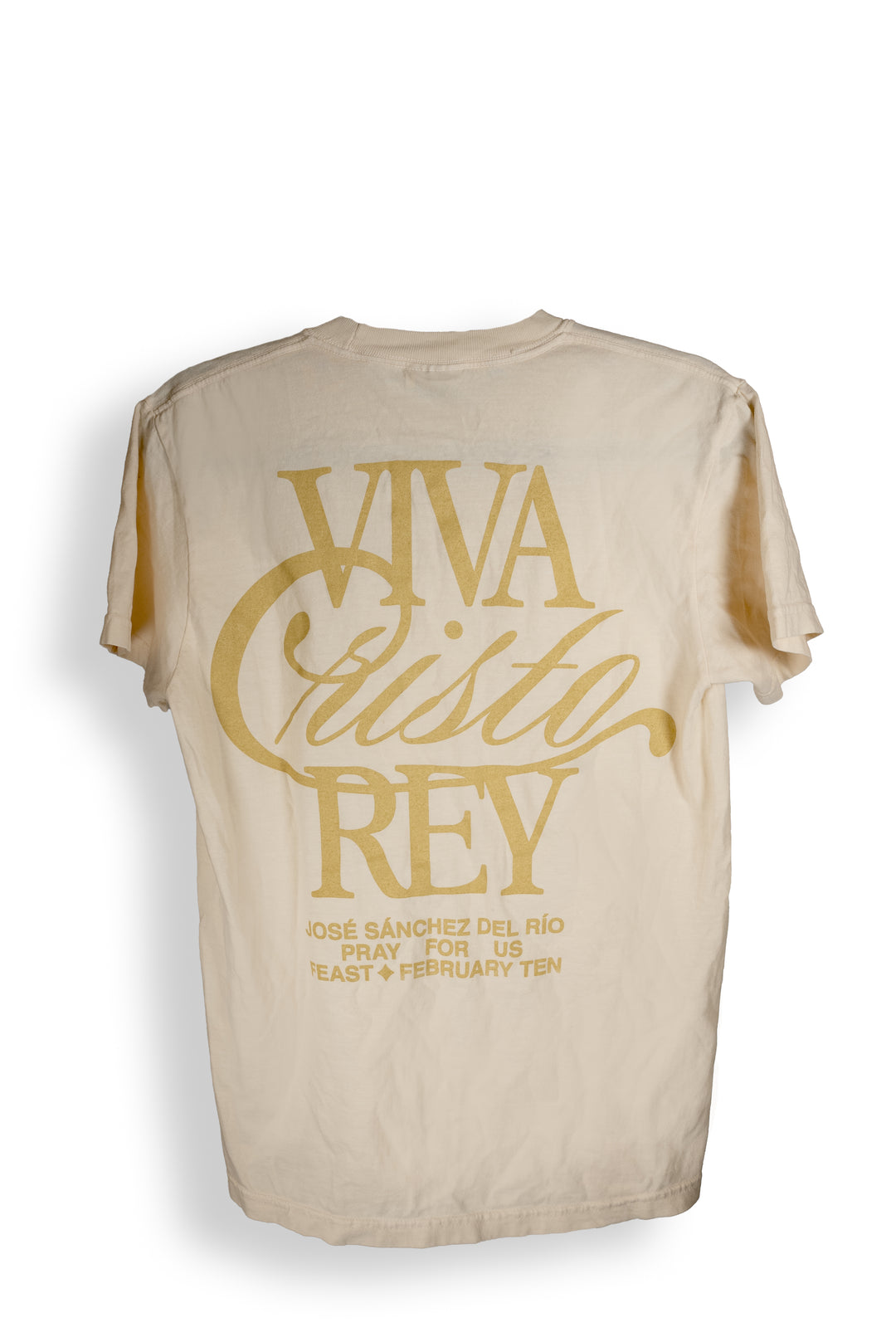 Viva Cristo Rey SEEK24 T Shirt - Sandstone