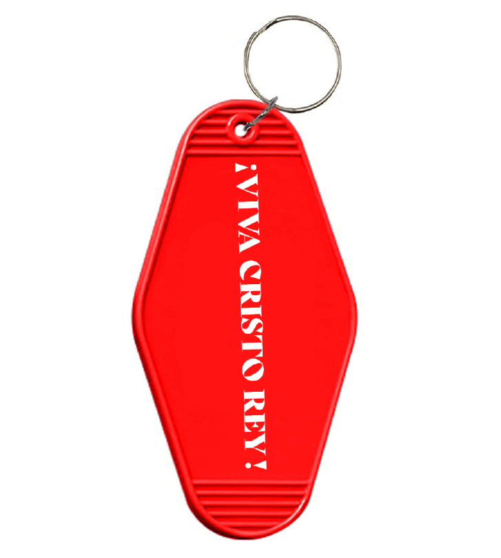 Viva Cristo Rey Key Chain - Red