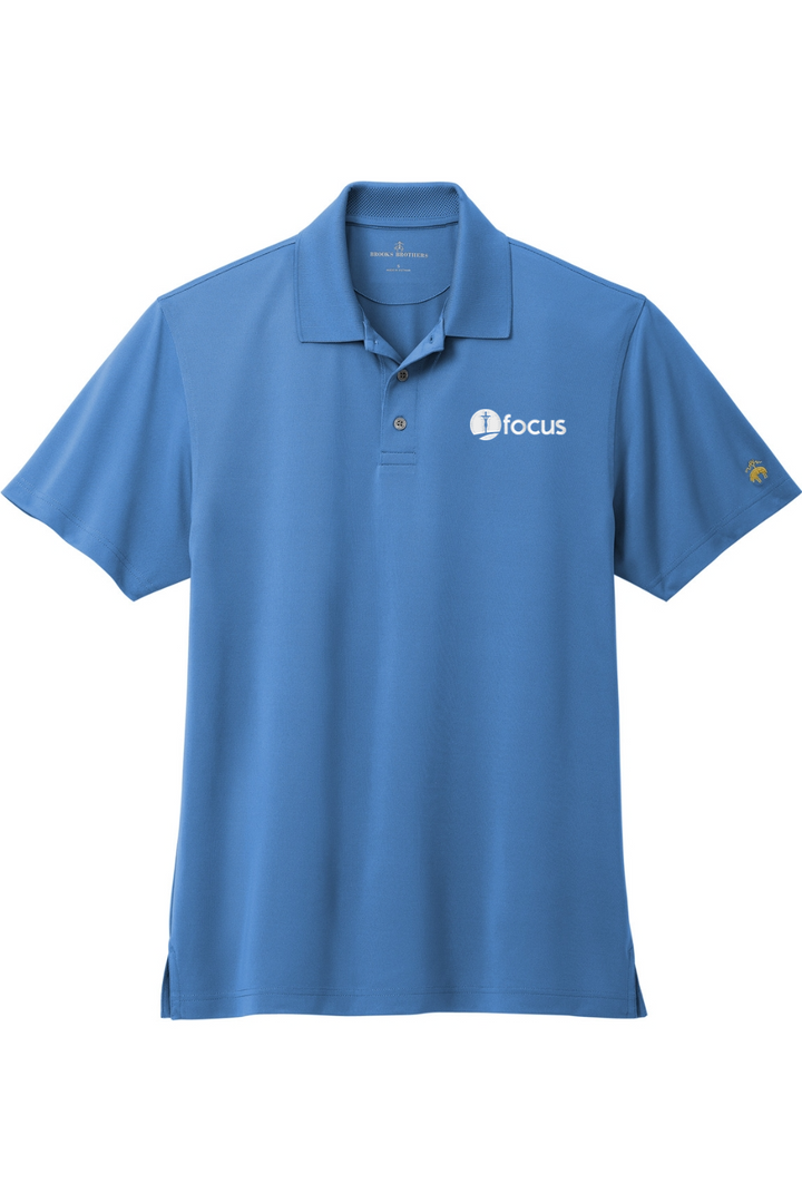 FOCUS Brooks Brothers MENS Mesh Pique Performance Polo