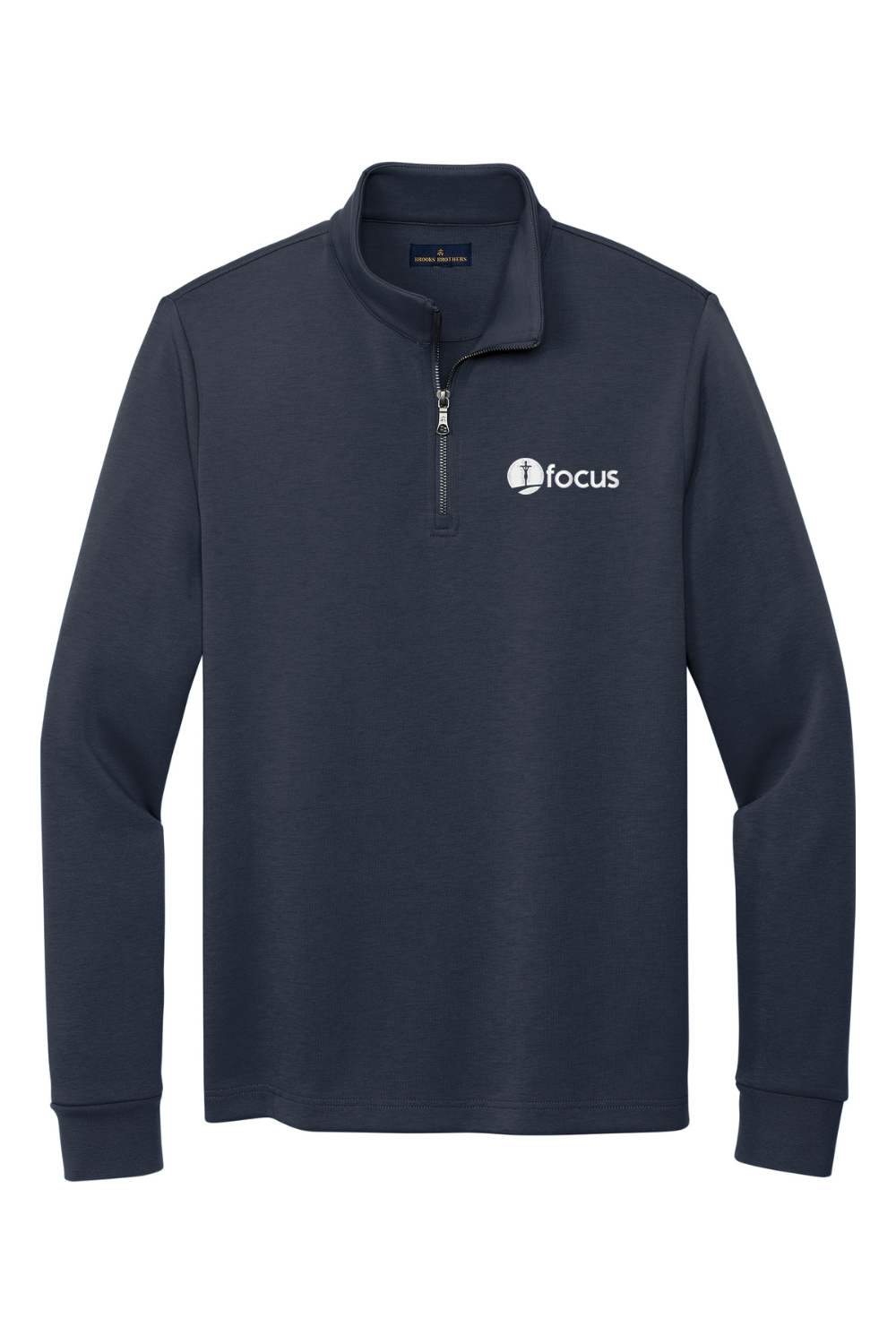 FOCUS Brooks Brothers Mens Double-Knit 1/4-Zip