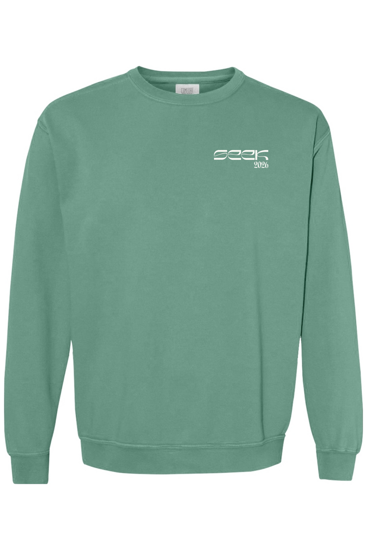 SEEK Week Typography Sweatshirt 2 , Comfort Colors