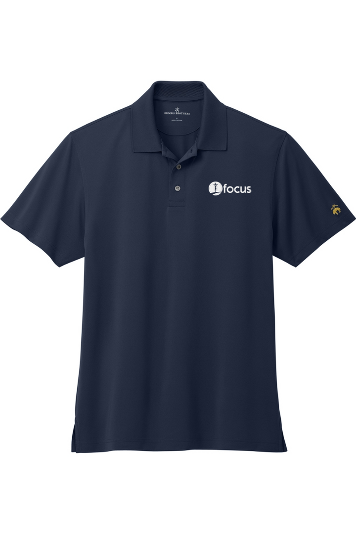 FOCUS Brooks Brothers MENS Mesh Pique Performance Polo